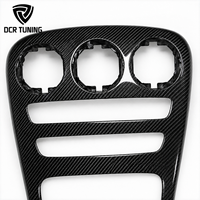 Couverture de console intérieure en fibre de carbone pour tableau de bord Mercedes Benz Classe C W205 AMG C43 C63 Remplacement direct