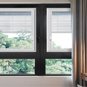 Pratik elektrik pencere perdeleri süper kör çift cam yalıtımlı cam panjurlu