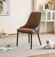 Chaises de salle à manger à coutures angulaires, panneau en losange allongé et structure stable pour la restauration en milieu hospitalier et les cafés de maisons de retraite