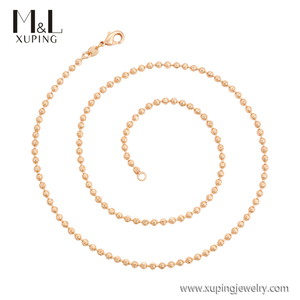 Collar <span class=keywords><strong>de</strong></span> <span class=keywords><strong>cadena</strong></span> elíptica <span class=keywords><strong>de</strong></span> <span class=keywords><strong>oro</strong></span> <span class=keywords><strong>de</strong></span> 18K para mujer, joyería <span class=keywords><strong>de</strong></span> cuello, 18K, tienda ML, XUPING, ML82501 - Product Image 3