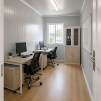 Conteneur pliable détachable de 20 pieds, facilement transportable, structure modulaire en acier semi-gérée, idéal pour bureau ou entrepôt simple