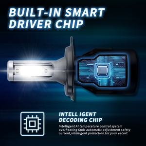 Ampoules de phare <span class=keywords><strong>LED</strong></span> YOBIS <span class=keywords><strong>C6</strong></span> COB <span class=keywords><strong>H7</strong></span> H8/H11 9005/9006 36W 3800LM Kits d'éclairage automobile Feux antibrouillard à vendre 6000K Aluminium Prix d'usine - Product Image 3