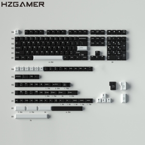 HZGAMER ISO/<span class=keywords><strong>ANSI</strong></span> Layout PBT Cherry Profile <span class=keywords><strong>Keycap</strong></span> Set, Clavier mécanique Ham Double Shot Keycaps - Product Image 4