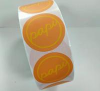 Étiquette personnalisée adhésive écologique transparente blanche avec logo, code-barres, pour bouteille de jus de fruits, bocal en verre, étiquette autocollante