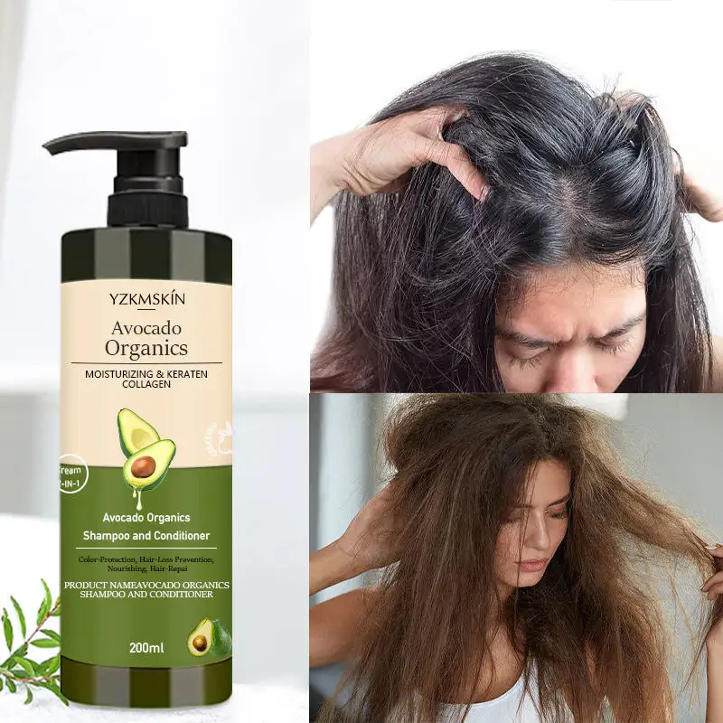 Om Schade Te Herstellen Haarverzorging Natuurlijke Sulfaatvrije Vochtvoedende Behandeling Kokosnoot Avocado Olie Haarherstellende Shampoo