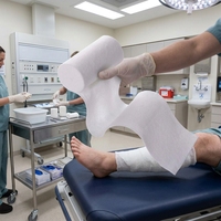 Rouleau de rembourrage blanc en polyester respirant, absorbant et doux pour la peau, idéal pour les doublures de plâtre orthopédiques et les projets artistiques (vente en gros)