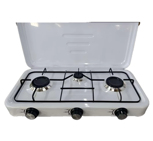 Cuisinière à <span class=keywords><strong>gaz</strong></span> portable de style européen à trois brûleurs, adaptée à une utilisation en camping-car, en extérieur et dans les hôtels - Product Image 1