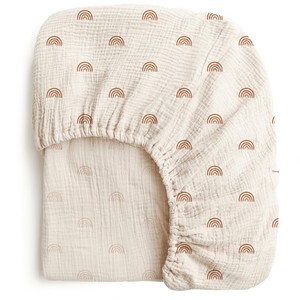 Set di Lenzuola con Angoli in Garza di Cotone Stropicciato a Doppio Strato Traspirante, Copertura per Culla Floreale Completamente Avvolgente - Product Image 3