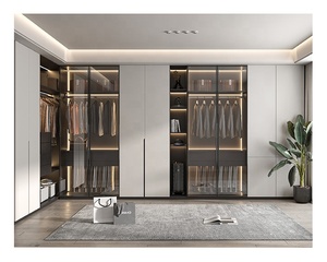 Morden Gris Automatique Boutique Meubles Armoire de Stockage Armoire Modulaire en Bois Placards pour la Chambre - Product Image 4