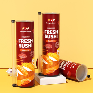 กล่องกระดาษทรงกระบอกสำหรับใส่ซูชิแบบพิมพ์ลายตามสั่ง ยี่ห้อ Sprintpackage เป็นมิตรต่อสิ่งแวดล้อม ใช้สำหรับบรรจุอาหารได้ - Product Image 6