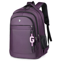Mochila Unisex Estilo Coreano, Impermeable, de Poliéster, para Portátil, para Estudiantes y Viajeros, Diseño Elegante, Casual y Ejecutivo para Extranjeros