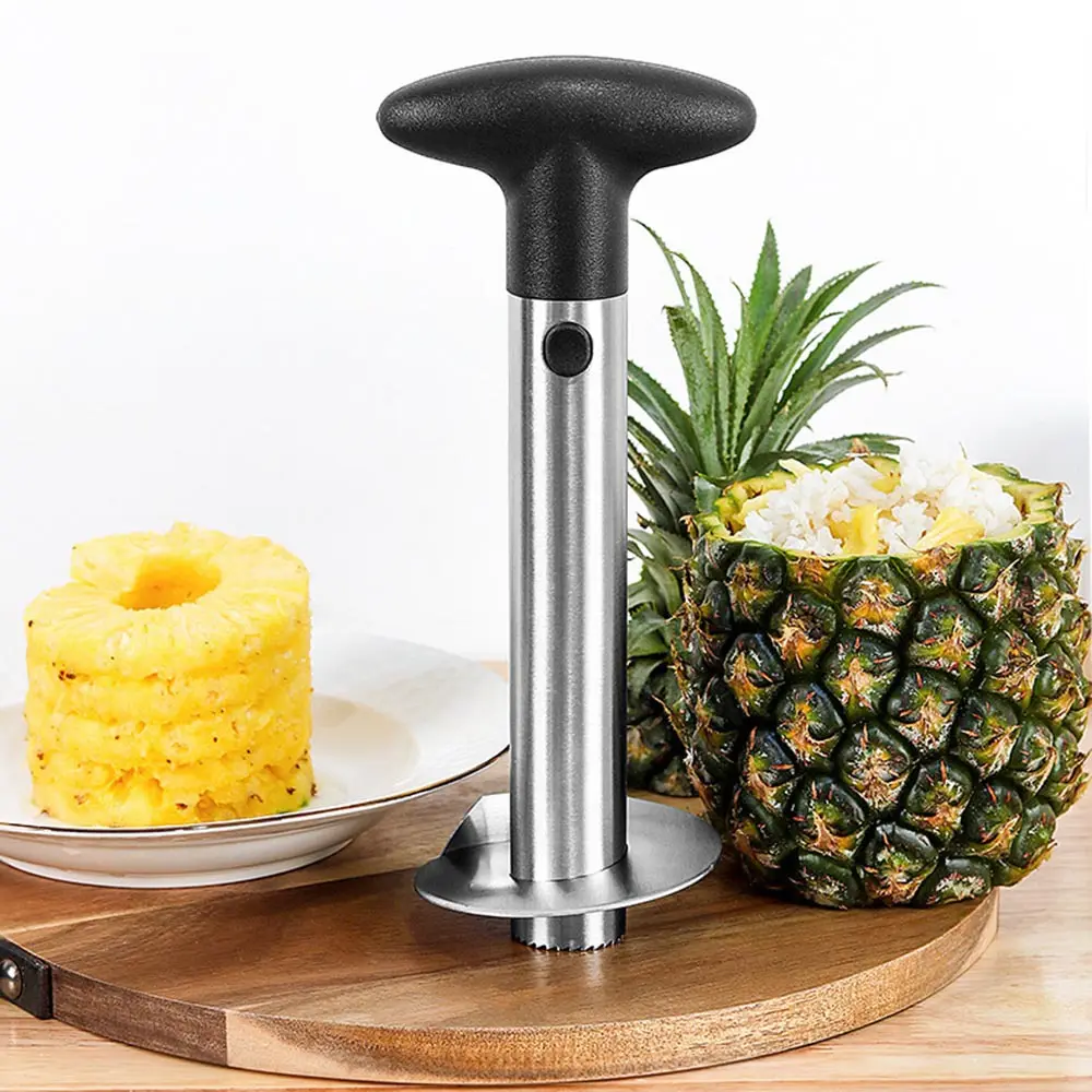 Facile da usare manuale frutta Corer rimozione affettatrice taglierina pelapatate utensili da cucina in acciaio inox ananas Corer