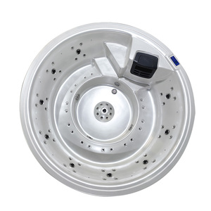 Bain à remous circulaire d'extérieur BIGEER Balboa en acrylique, spa autoportant avec <span class=keywords><strong>hydro</strong></span>-massage, chauffage à l'ozone, pour jardin, villa, <span class=keywords><strong>loisirs</strong></span> - Product Image 3