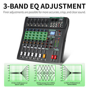 XTUGA CT6 USB Table <span class=keywords><strong>de</strong></span> <span class=keywords><strong>Mixage</strong></span> Audio Numérique Professionnelle 6 Canaux, <span class=keywords><strong>Console</strong></span> <span class=keywords><strong>de</strong></span> <span class=keywords><strong>Mixage</strong></span> Vidéo & Lumière à Prix Abordable - Product Image 4