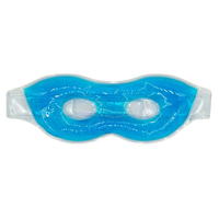 Masque oculaire en gel réutilisable de luxe ultra-doux en PVC avec sangle élastique et œillets pour les yeux gonflés, compresses chaudes/froides, convient à tous les types de peau