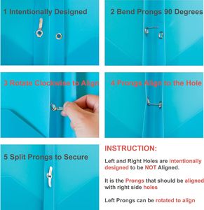 Thư mục 6 mảnh, chất kết dính 3 vòng với khóa kim loại, 6 màu ven biển, thích hợp cho đồ dùng học tập và văn phòng. - Product Image 4