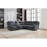 Canapé d'angle moderne inclinable en tissu avec haut-parleur Bluetooth, fonction massage et table pliante pour salon – Vente directe usine