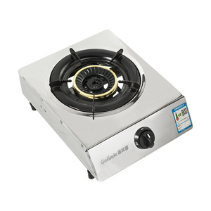 Bếp <span class=keywords><strong>Gas</strong></span> Bàn Loại Thép Không Gỉ Đầu Duy Nhất Phạm Vi Khí Hộ Gia Đình Flameout Bảo Vệ V-Chip Tiết Kiệm Năng Lượng Bán Buôn - Product Image 1