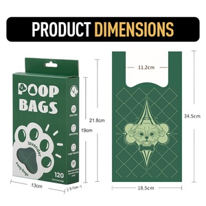 Sacs à déjections canines biodégradables en EPI HDPE extra épais avec poignée, vente en gros du fabricant, personnalisables - Product Image 2