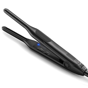 <span class=keywords><strong>Lisseur</strong></span> à cheveux électrique en céramique personnalisé avec affichage de la température LED, fin comme un crayon, pour cheveux courts de type pixie - Product Image 2