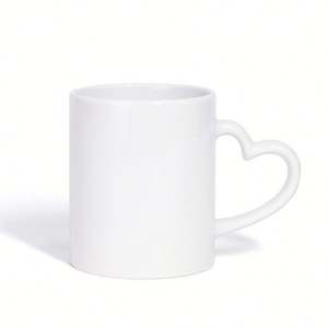 Taza de Café de Cerámica Blanca Personalizada de 11 oz con Asa de Corazón para Sublimación, Venta al por Mayor desde Almacén en EE. UU. - Product Image 4