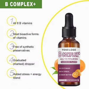 Integratore Liquido Senza Alcol di Complesso Vitaminico B, <span class=keywords><strong>8</strong></span> Vitamine B Complete per Energia e Supporto del Metabolismo per Adulti e Bambini - Product Image 2