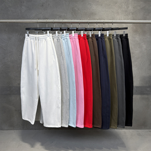 Nuevos Pantalones de Invierno Vintage de Color Liso con Pierna Recta, de Forro Polar Grueso, Holgados, Estilo Urbano, con Corte Curvo 3D y Caída - Product Image 1