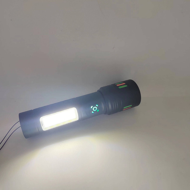 USB Rechargeable for Emergency Lithium Battery Powerful White Laser Aluminium Alloy LED Flashlight