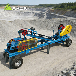 Concasseur à rouleaux hydraulique mobile facile à utiliser, à haute résistance, pour le concassage de roches et de sable, destiné à l'exploitation minière et à la construction - Product Image 5