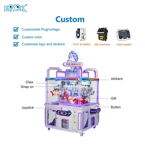 Thương mại đồng tiền hoạt động bốn người CLIP máy Mini Claw máy Máy bán hàng tự động với hóa đơn chấp nhận - Product Image 2