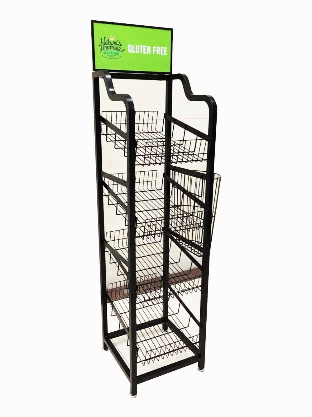 Metal Food Bakery Bread Display Racks Supermarket Stand for Effective Product Showcase — view 6