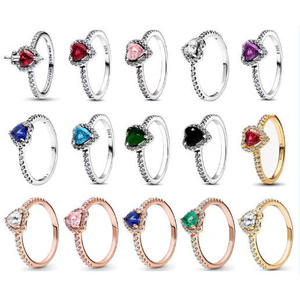 <span class=keywords><strong>Anello</strong></span> a forma di cuore a caldo transfrontaliero <span class=keywords><strong>con</strong></span> zircone a forma di cuore rosa <span class=keywords><strong>rubino</strong></span> un accessorio per <span class=keywords><strong>anello</strong></span> di coppia alla moda ed elegante - Product Image 2