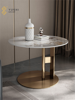 YUSHI Style italien lumière luxe salon Table basse moderne Simple pierre frittée Table à thé pour la maison salon meubles