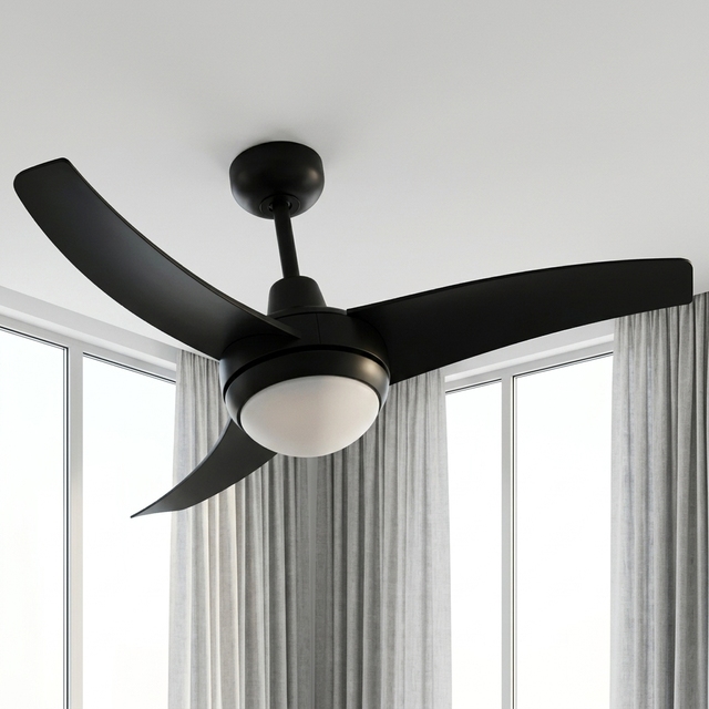 Energy Saving LED Light Modern Fans 3 ABS Blades 42 Inch ACDC Decorative Ceiling Fan with Remote Control
