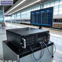 Plateforme informatique auxiliaire de traction ferroviaire montable en rack, conforme aux normes IP6X (anti-poussière) et EN50121 (conforme CEM)