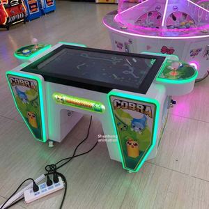 Máquina recreativa interactiva de metal para dos personas, operada con monedas, con temática de lucha de serpientes, juego de comer frijoles, juego de pesca para dos personas y juego de tragar serpientes para cuatro personas - Product Image 3