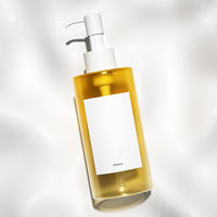 Bouteille d'huile nettoyante de beauté démaquillante Bouteille de pompe à huile pour cheveux Bouteille cosmétique en plastique PET transparente