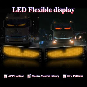 Flexibel Transparant <span class=keywords><strong>Led</strong></span> Display Paneel 15W Waterdicht <span class=keywords><strong>Led</strong></span> Sticker Scherm Dynamische Oogtruck Demon Auto 'S Andere Lichte Accessoires - Product Image 4