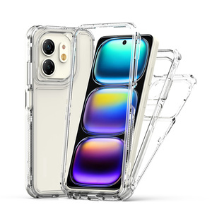 Clear Case for Infinix Hot 50i <strong>4G</strong> Smart 9 Bumper Front Frame Acrylic <strong>Silicone</strong> Hard Phone Cover InfinixHot50i X6531 X6531 X6532 - Product Image 1