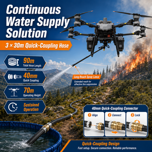 Lancia Spray d'Acqua Compatibile con Drone SQ100 FlyCart 100, Sistema Antincendio Aereo ad Alta Pressione <span class=keywords><strong>2</strong></span>.5MPa, Raggio Operativo Massimo 70m - Product Image 2