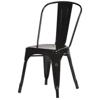 عينة مجانية خمر الصناعية فندق بيسترو مقهى مطعم الطعام المعدنية مقاعد قابلة للصف الرجعية تصميم كرسي من الحديد للبيع