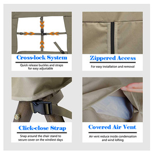 Protection UV 100% étanche 600D Oxford, imperméable à la pluie et à la poussière, pour Patio extérieur, <span class=keywords><strong>jardin</strong></span>, balançoire suspendue, oeuf, housse de siège - Product Image 5