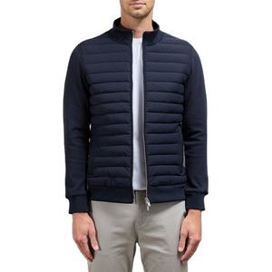 Veste matelassée de style européen et américain, de haute qualité, pour homme, col montant, veste en tricot à empiècements pour l'automne - Product Image 3