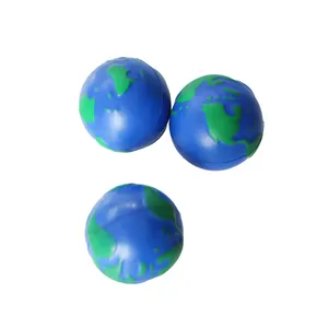 Stress Ball Popular Custom Bouncy Ball World Globe Earth Map Stress Relief Toy Ball