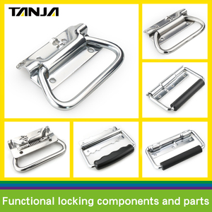 Gỗ hành lý xử lý trường hợp chuyến bay phần cứng kim loại ngực gấp xử lý mùa xuân nạp bề mặt gắn trường hợp hộp xử lý - Product Image 5