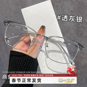 Lunettes de vue pour homme Danyang demi-cerclées 8060, monture large, verres PC, protection anti-lumière bleue, montures optiques anti-lumière bleue - Product Image 3