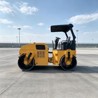 Mini-compacteur routier de construction 3 tonnes 27kW 36HP, maniement compact et intuitif pour le compactage des voies vertes et des couches de fondation