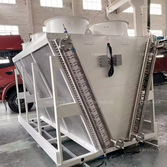 V Shape H Shape Enclosed Dry Cooler Data Center Water Cooling Cheap Liquid Immersion Cooling System