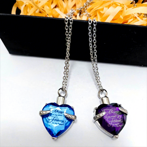 Pendentif urne funéraire triangulaire <span class=keywords><strong>de</strong></span> luxe moderne en acier inoxydable et verre, étanche et écologique, pour cendres d'animaux <span class=keywords><strong>de</strong></span> compagnie, avec fonction parfum - Product Image 1