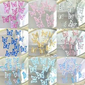 Décoration de gâteau d'anniversaire en acrylique coloré avec miroir gravé 3D en forme de papillon, doré, pour fête d'anniversaire - Product Image 6